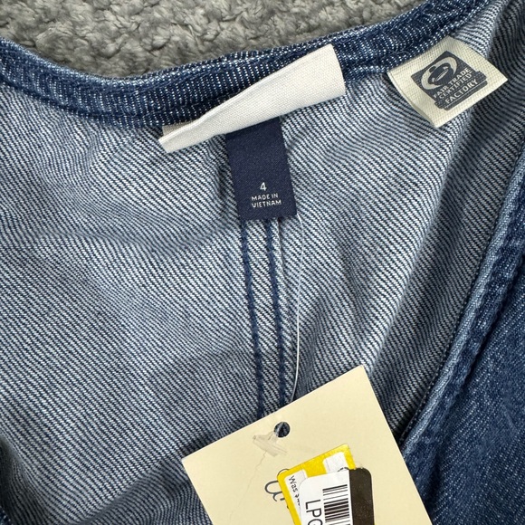 Universal Thread Women’s Sleeveless Denim Jumpsuit - Blue Size 4 NWT - Picture 3 of 5